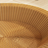 Maxbell Round Cat Scratching Board Luxury Pet Cat Lounge Bed for Cats Grinding Claws Yellow