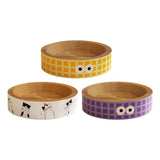 Maxbell Round Cat Scratching Board Luxury Pet Cat Lounge Bed for Cats Grinding Claws Yellow