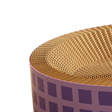 Maxbell Round Cat Scratching Board Luxury Pet Cat Lounge Bed for Cats Grinding Claws Violet