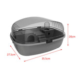 Maxbell Large Hamster Cage Breathable Hamster Habitat for Sugar Glider Bunny Gerbils gray
