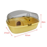 Maxbell Large Hamster Cage Breathable Hamster Habitat for Sugar Glider Bunny Gerbils yellow