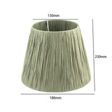 Maxbell Table Lamp Shade Only Handwoven Cover Home Living Room Bell Raffia Lampshade Green