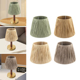 Maxbell Table Lamp Shade Only Handwoven Cover Home Living Room Bell Raffia Lampshade Green