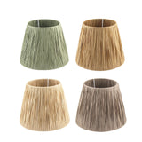 Maxbell Table Lamp Shade Only Handwoven Cover Home Living Room Bell Raffia Lampshade Green