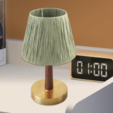 Maxbell Table Lamp Shade Only Handwoven Cover Home Living Room Bell Raffia Lampshade Green