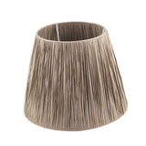 Maxbell Table Lamp Shade Only Handwoven Cover Home Living Room Bell Raffia Lampshade Gray