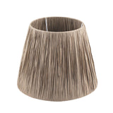 Maxbell Table Lamp Shade Only Handwoven Cover Home Living Room Bell Raffia Lampshade Gray