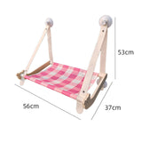 Maxbell Cat Hammock Gift Portable Hammock Perch Window Hanging Nest Cat Window Perch Pink