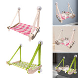 Maxbell Cat Hammock Gift Portable Hammock Perch Window Hanging Nest Cat Window Perch Pink