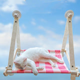 Maxbell Cat Hammock Gift Portable Hammock Perch Window Hanging Nest Cat Window Perch Pink