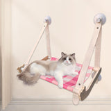 Maxbell Cat Hammock Gift Portable Hammock Perch Window Hanging Nest Cat Window Perch Pink