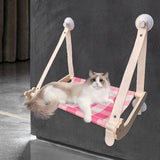 Maxbell Cat Hammock Gift Portable Hammock Perch Window Hanging Nest Cat Window Perch Pink