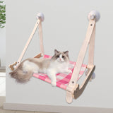 Maxbell Cat Hammock Gift Portable Hammock Perch Window Hanging Nest Cat Window Perch Pink