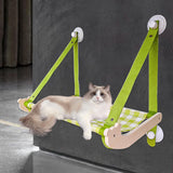 Maxbell Cat Hammock Gift Portable Hammock Perch Window Hanging Nest Cat Window Perch Green