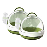 Maxbell 2x Hamster Carrier Cage Pet Outgoing Cage for Dwarf Hamster Outdoor Squirrel Green