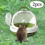 Maxbell 2x Hamster Carrier Cage Pet Outgoing Cage for Dwarf Hamster Outdoor Squirrel Green