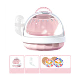 Maxbell 2x Hamster Carrier Cage Pet Outgoing Cage for Dwarf Hamster Outdoor Squirrel Pink