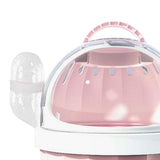 Maxbell 2x Hamster Carrier Cage Pet Outgoing Cage for Dwarf Hamster Outdoor Squirrel Pink