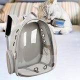 Maxbell Cat Backpack Carrier Cage Pet Travel Carrying Bag for Hiking Outdoor Walking gray