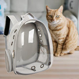 Maxbell Cat Backpack Carrier Cage Pet Travel Carrying Bag for Hiking Outdoor Walking gray