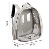 Maxbell Cat Backpack Carrier Cage Pet Travel Carrying Bag for Hiking Outdoor Walking gray