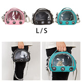 Maxbell Hamster Carrier Bag Squirrel Large Transparent Window Guinea Pig Carrier Bag L Pink