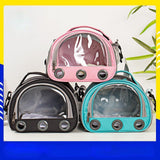 Maxbell Hamster Carrier Bag Squirrel Large Transparent Window Guinea Pig Carrier Bag S Black