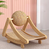 Maxbell Cat Scratcher with Scratching Ball Cat Bed for Kitty Small Medium Large Cats XL