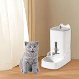 Maxbell Automatic Dog Feeder Pet Food Bowl Dish for Chinchilla Kitten Animal Gray