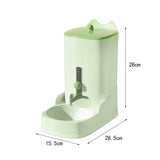 Maxbell Automatic Dog Feeder Pet Food Bowl Dish for Chinchilla Kitten Animal Green