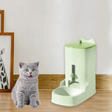 Maxbell Automatic Dog Feeder Pet Food Bowl Dish for Chinchilla Kitten Animal Green