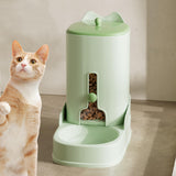 Maxbell Automatic Dog Feeder Pet Food Bowl Dish for Chinchilla Kitten Animal Green