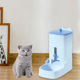 Maxbell Automatic Dog Feeder Pet Food Bowl Dish for Chinchilla Kitten Animal Blue