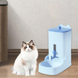 Maxbell Automatic Dog Feeder Pet Food Bowl Dish for Chinchilla Kitten Animal Blue