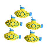 Maxbell 5 Pieces Mini Submarine Fish Tank Ornament Decorative Versatile Children Toy Yellow