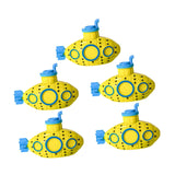 Maxbell 5 Pieces Mini Submarine Fish Tank Ornament Decorative Versatile Children Toy Yellow