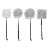 Maxbell Aquarium Fish Net Sludge Food Retractable Strong Telescopic Pond Skimmer Net Square Small