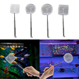 Maxbell Aquarium Fish Net Sludge Food Retractable Strong Telescopic Pond Skimmer Net Square Small