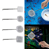 Maxbell Aquarium Fish Net Sludge Food Retractable Strong Telescopic Pond Skimmer Net Square Small
