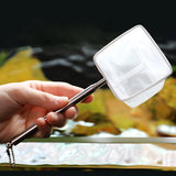Maxbell Aquarium Fish Net Sludge Food Retractable Strong Telescopic Pond Skimmer Net Square Small