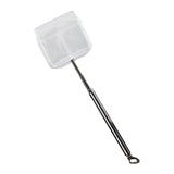 Maxbell Aquarium Fish Net Sludge Food Retractable Strong Telescopic Pond Skimmer Net Square Small