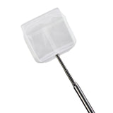 Maxbell Aquarium Fish Net Sludge Food Retractable Strong Telescopic Pond Skimmer Net Square Small