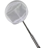 Maxbell Aquarium Fish Net Sludge Food Retractable Strong Telescopic Pond Skimmer Net Circle Small