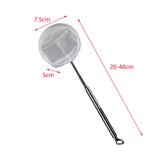 Maxbell Aquarium Fish Net Sludge Food Retractable Strong Telescopic Pond Skimmer Net Circle Small