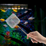 Maxbell Aquarium Fish Net Sludge Food Retractable Strong Telescopic Pond Skimmer Net Square Large