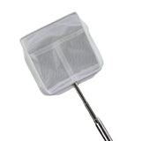 Maxbell Aquarium Fish Net Sludge Food Retractable Strong Telescopic Pond Skimmer Net Square Large