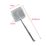 Maxbell Aquarium Fish Net Sludge Food Retractable Strong Telescopic Pond Skimmer Net Square Large