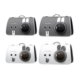 Maxbell Pet Travel Carrier Protable Small Dog Travel Carrier for Hiking Camping Cats S gray