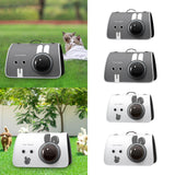 Maxbell Pet Travel Carrier Protable Small Dog Travel Carrier for Hiking Camping Cats S gray