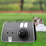 Maxbell Pet Travel Carrier Protable Small Dog Travel Carrier for Hiking Camping Cats L gray